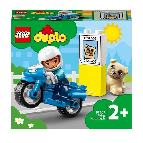 LEGO DUPLO 10967 Motocicletta Della Polizia, Moto Giocattolo per Bambini di  2+ Anni, Giochi Creativi