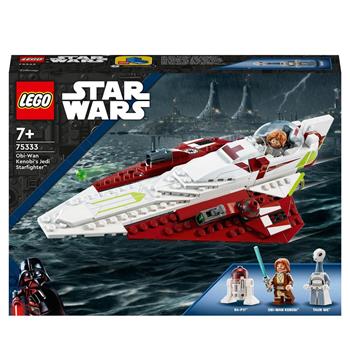 LEGO Star Wars 75333 Jedi Starfighter di Obi-Wan Kenobi, Set l'Attacco dei Cloni con Droide e Minifigure Taun We, Spada Laser  LEGO 2022 | Libraccio.it