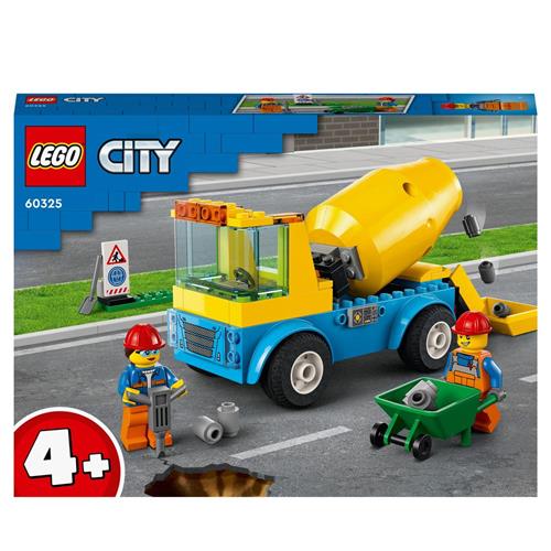 LEGO City Great Vehicles 60325 Autobetoniera, Camion Giocattolo, Giochi per  Bambini dai 4 Anni in su