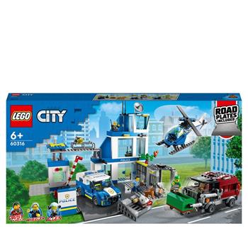 LEGO City Police 60316 Stazione di Polizia, con Camion della Spazzatura ed Elicottero Giocattolo, Giochi per Bambini  LEGO 2021 | Libraccio.it