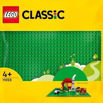 LEGO Classic 11023 Base Verde, Tavola per Costruzioni Quadrata con 32x32 Bottoncini, Piattaforma Classica per Mattoncini  LEGO 2021 | Libraccio.it