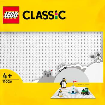 LEGO Classic 11026 Base Bianca, Tavola per Costruzioni Quadrata con 32x32 Bottoncini, Piattaforma Classica per Mattoncini  LEGO 2021 | Libraccio.it
