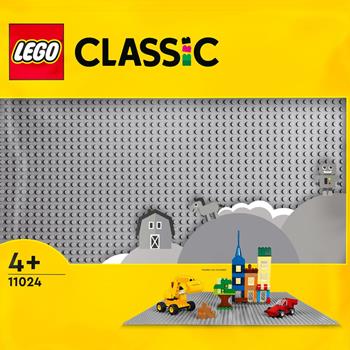 LEGO Classic 11024 Base Grigia, Tavola per Costruzioni Quadrata con 48x48 Bottoncini, Piattaforma Classica per Mattoncini  LEGO 2021 | Libraccio.it