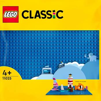 LEGO Classic 11025 Base Blu, Tavola per Costruzioni Quadrata con 32x32 Bottoncini, Piattaforma Classica per Mattoncini  LEGO 2021 | Libraccio.it