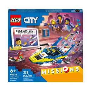 LEGO City 60355 Missioni Investigative della Polizia Marittima, S...