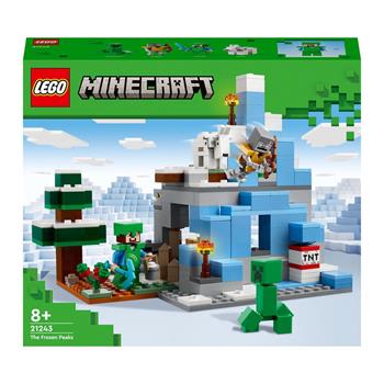 LEGO Minecraft 21243 I Picchi Ghiacciati, Modellino da Costruire con Caverna e Personaggi Steve, Creeper e Capra, Idee Regalo  LEGO 2022 | Libraccio.it