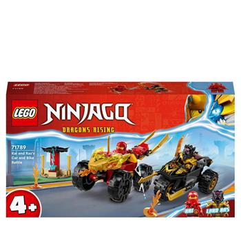 LEGO NINJAGO 71789 Battaglia su Auto e Moto di Kai e Ras Veicoli Giocattolo 2 Minifigure Giochi Ninja per Bambini 4+ Anni  LEGO 2023 | Libraccio.it