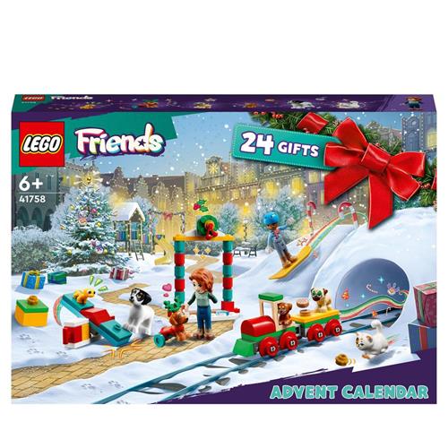 LEGO Friends 41758 Calendario dell'Avvento 2023, 24 Regali a Sorpresa con  Tappetino da Gioco, Regalo