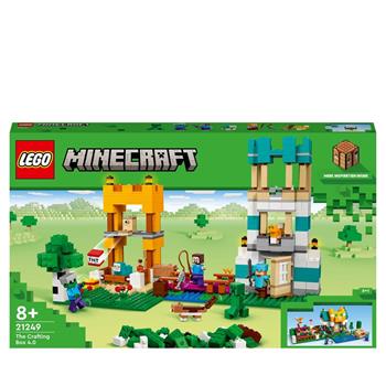 LEGO 21249 Minecraft Crafting Box 4.0, Playset 2in1, Torri Fluviali o Cottage del Gatto, Giocattoli d'Azione  LEGO 2023 | Libraccio.it
