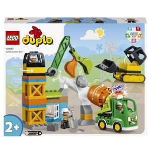 Image of LEGO DUPLO Town 10990 Cantiere Edile con Bulldozer, Betoniera e G...