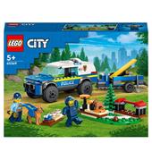 LEGO City 60369 Addestramento Cinofilo Mobile con SUV Macchina Polizia Giocattolo e Rimorchio, 2 Animali, Giochi per Bambini