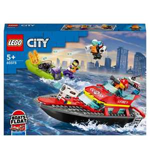 LEGO City Fire 60373 Barca di Soccorso Antincendio dei Vigili del...