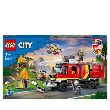 LEGO City Fire 60374 Autopompa dei Vigili del Fuoco, Unità di Comando Pompieri, Camion Giocattolo e Droni, Giochi per Bambini  LEGO 2022 | Libraccio.it