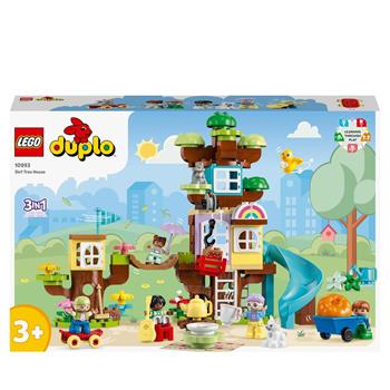 LEGO DUPLO 10993 Casa sull&#146;Albero 3 in 1, Giochi per Bambini 3+ Anni, Attivit&#224; Didattiche con 4 Personaggi  LEGO 2022 | Libraccio.it