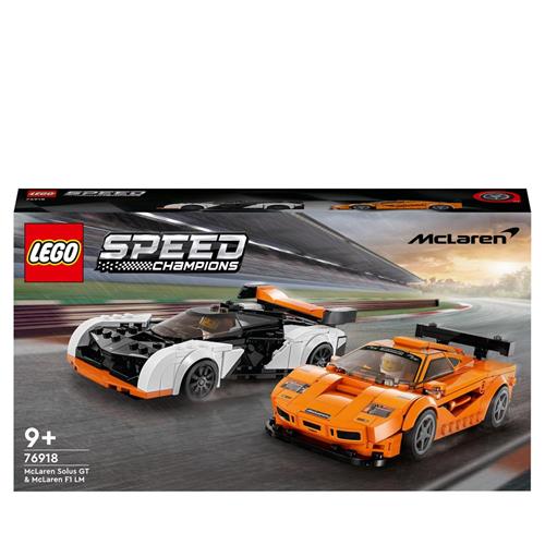 LEGO Speed Champions 76918 McLaren Solus GT & McLaren F1 LM, 2 Modellini di  Auto da