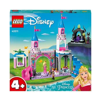 LEGO Disney Princess 43211 Il Castello di Aurora, Giocattolo 4+ con la Bella Addormentata, il Principe Filippo e Malefica  LEGO 2022 | Libraccio.it