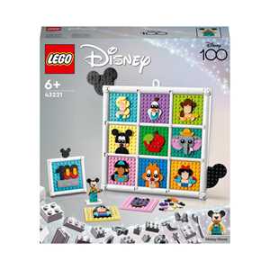 LEGO Disney 43221 100 Anni di Icone Disney, Set Arti e Mestieri c...