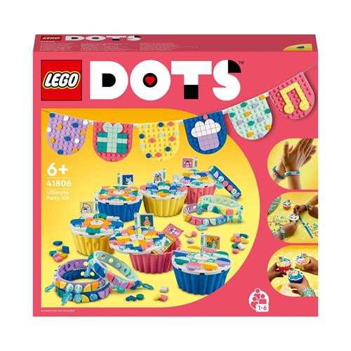 LEGO DOTS 41806 Grande Kit per le Feste, Giochi Festa Compleanno