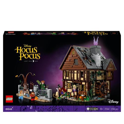 LEGO Ideas 21341 Disney Hocus Pocus: il Cottage delle Sorelle Sanderson,  Modellino di Casa da Costruire