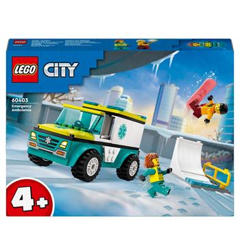 LEGO City Great Vehicles (60403). Ambulanza di emergenza e snowboarder  LEGO 2024 | Libraccio.it