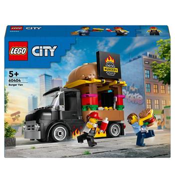 LEGO City 60404 Furgone degli Hamburger Giocattolo Veicolo per Bambini 5+ Anni Camion Food Truck con Accessori e 2 Minifigure  LEGO 2024 | Libraccio.it