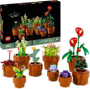 LEGO 10329 Icons Piantine, Set Collezione Botanica con Fiori Arti...