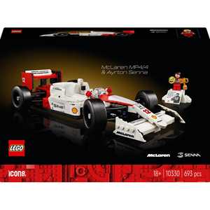 LEGO Icons 10330 McLaren MP4/4 e Ayrton Senna, Modellino da Costr...
