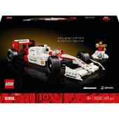 LEGO Icons 10330 McLaren MP4/4 e Ayrton Senna, Modellino da Costruire di Auto da Corsa F1 con Minifigure, Regalo per Adulti