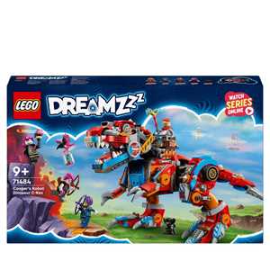 LEGO DREAMZzz 71484 Dinosauro Robot C-Rex di Cooper, Action Figur...