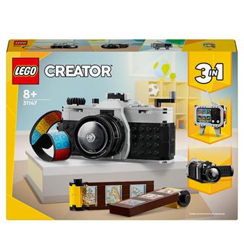 LEGO Creator 31147 3in1 Fotocamera Retro, Giochi per Bambini 8+ Anni, Macchina Fotografica Trasformabile in Videcamera o TV  LEGO 2024 | Libraccio.it