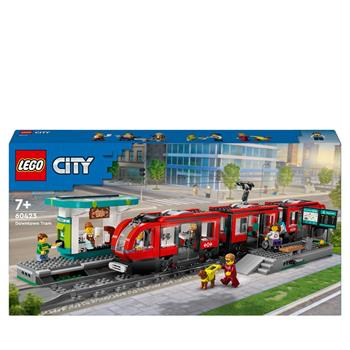 LEGO City 60423 Tram e Fermata del Tram, Treno Giocattolo da Costruire con Stazione e Vagoni Ferroviari, Giochi per Bambini 7+  LEGO 2024 | Libraccio.it