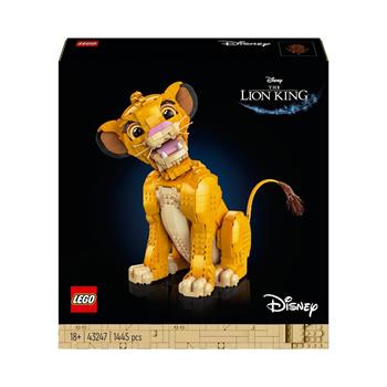 LEGO | Disney 43247 Giovane Simba, Re Leone, Modellino da Costruire Snodabile per Adulti da Collezione, Idea Regalo Lui o Lei  LEGO 2024 | Libraccio.it
