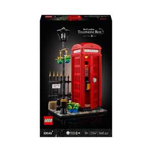 LEGO Ideas 21347 Cabina Telefonica Rossa di Londra, Idea Regalo C...