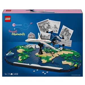 LEGO Family 41838 Momenti di Viaggio, Mappa del Mondo con Aereo e...