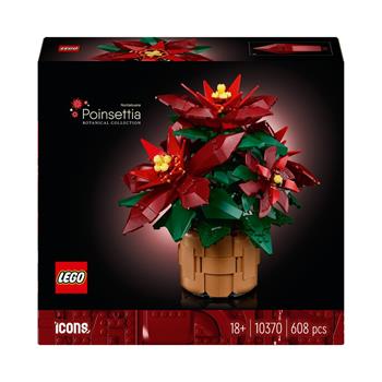 LEGO Icons 10370 Stella di Natale, Fiori Finti Fai da Te per Adulti, Decorazione Natalizia, Idea Regalo per Uomo e Donna  LEGO 2024 | Libraccio.it