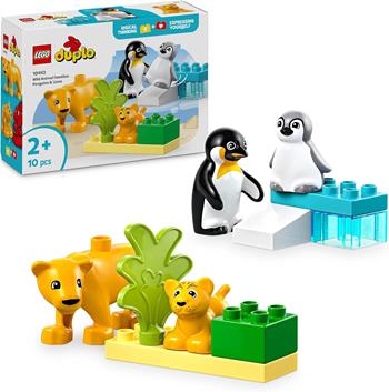LEGO DUPLO Town (10442). Famiglie di animali: pinguini e leoni  LEGO 2025 | Libraccio.it
