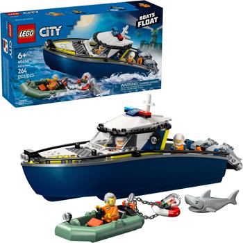 LEGO City (60456). Police Inseguimento del motoscafo della Polizia  LEGO 2025 | Libraccio.it