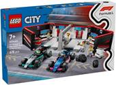 LEGO City Formula 1 60444 Garage con monoposto Mercedes-AMG e Alpine F1