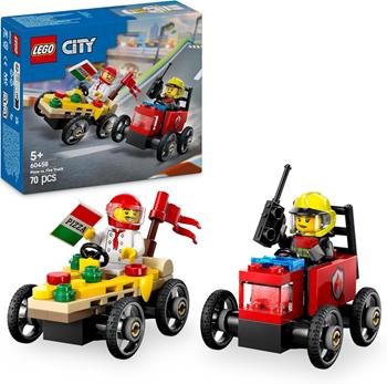 LEGO City Great Vehicles (60458). Pack veicoli da corsa: pizzaiolo contro pompiere  LEGO 2025 | Libraccio.it