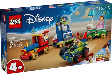 LEGO Disney Pixar (43264). Toy Story: Treno e Auto RC celebrativi