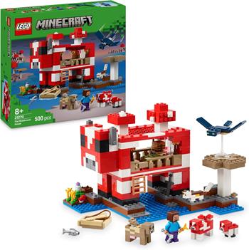 LEGO Minecraft (21270). La casa del Mooshroom  LEGO 2025 | Libraccio.it