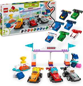 LEGO DUPLO Town 10445 Auto da corsa e piloti Team F1