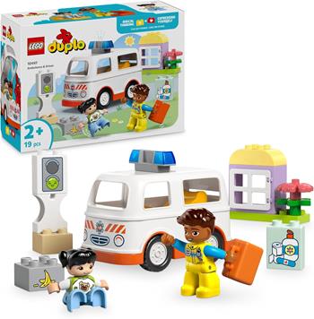 LEGO DUPLO Town (10447). Ambulanza e autista  LEGO 2025 | Libraccio.it