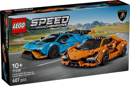 LEGO Speed Champions (77238). Lamborghini Revuelto e Huracán STO