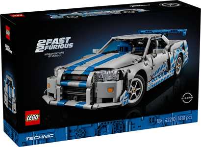 LEGO Technic (42210). Auto Nissan Skyline GT-R (R34) 2 Fast 2 Furious