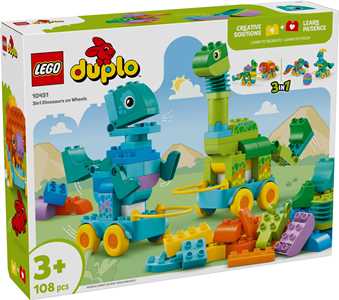 LEGO DUPLO (10451). Town Dinosauri su ruote 3 in 1