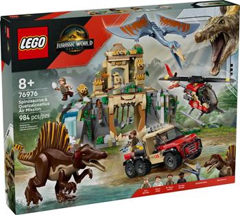 LEGO Jurassic World (76976). Missione aerea con Spinosauro e Quetzalcoatlus  LEGO 2025 | Libraccio.it