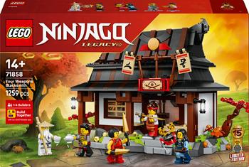 LEGO NINJAGO (71858). La bottega delle Quattro Armi  15° anniversario  LEGO 2026 | Libraccio.it