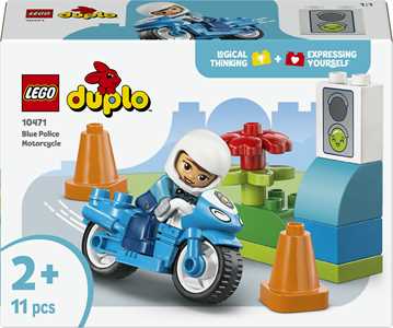 LEGO DUPLO Town (10471). Motocicletta blu della Polizia