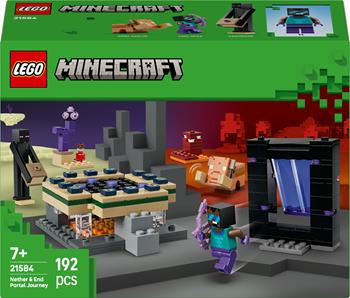 LEGO Minecraft (21584). Viaggio nel Portale del Nether e dellEnd  LEGO 2025 | Libraccio.it